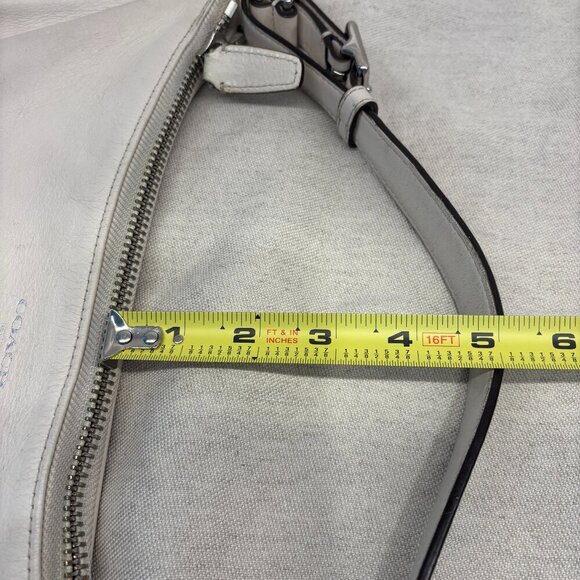 Coach Legacy Courtenay Leather Hobo Shoulder Bag - White - Picture 12 of 13